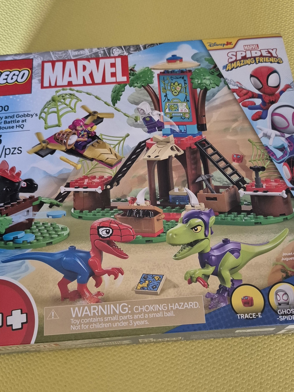 LEGO Marvel Spidey Amazing Friends Red and Green Dino Battle Set